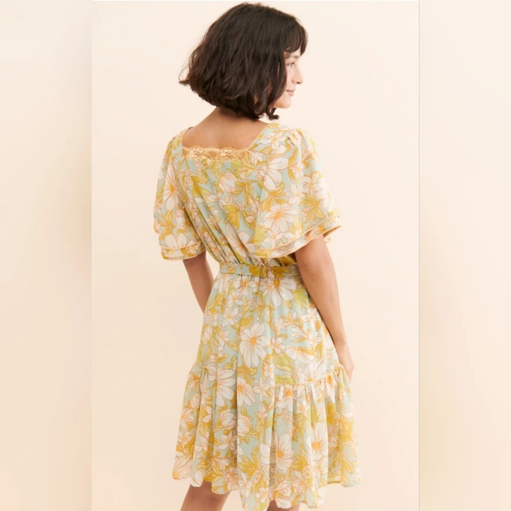Free People x Rachel Parcell Chiffon Floral Dress - Picture 2 of 12